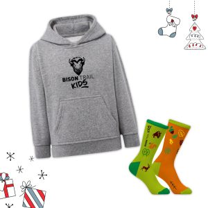 Limitowany pakiet świąteczny #4 BISON  TRAIL KIDS bluza/skarpetki