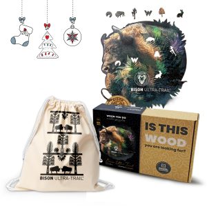Limitowany pakiet świąteczny BISON TRAIL KIDS #7 puzzle/worek